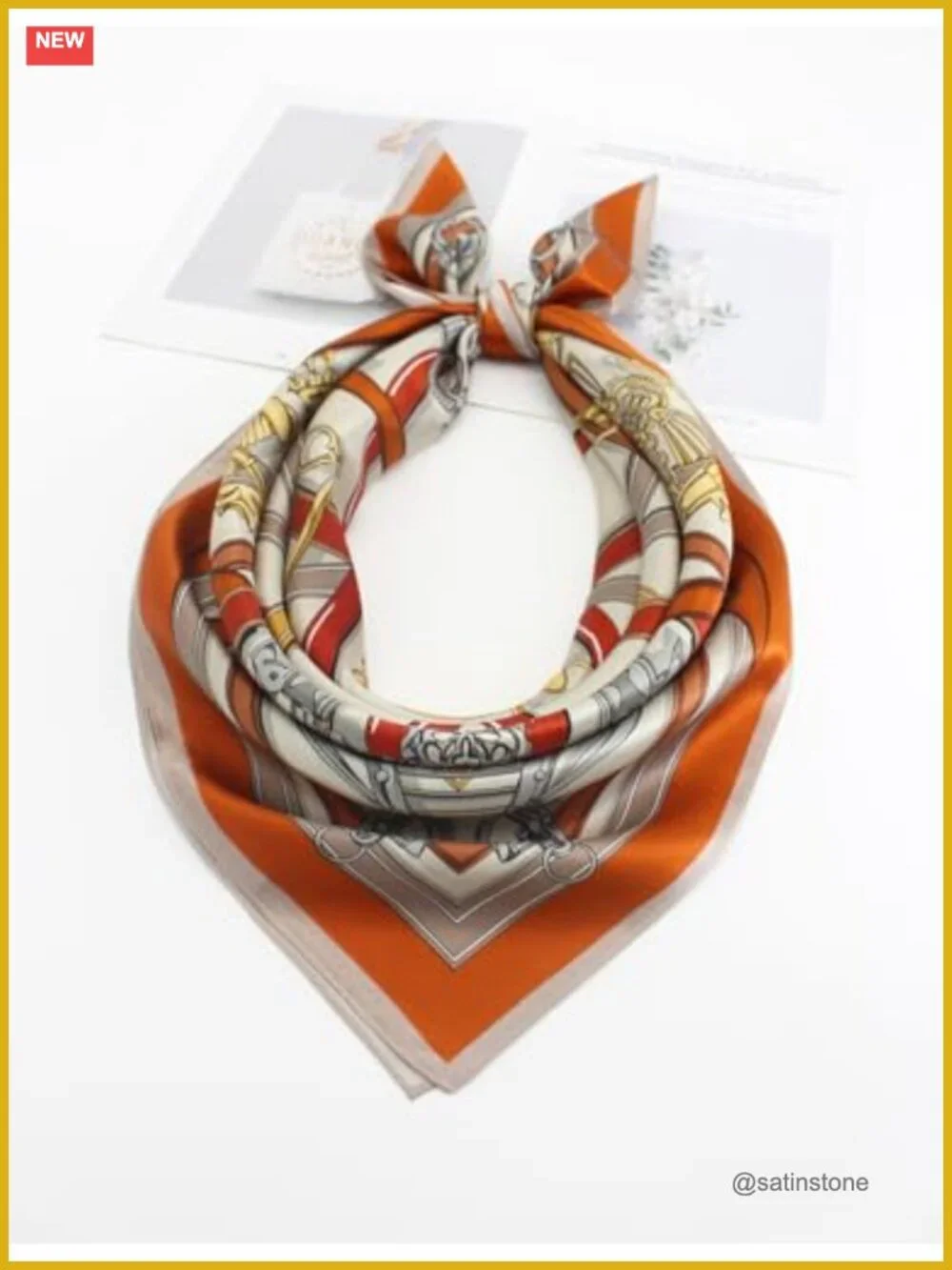 100% Mulberry Silk Square Scarf Women 35